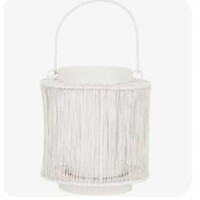 Lanterne en métal Lumero - Blanc - 17 cm