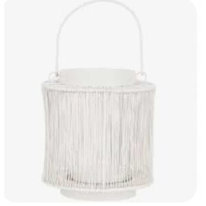 Farol de metal Lumero - Blanco - 17 cm