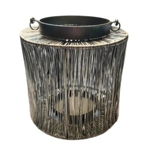 Lumero Windlicht van metaal - Goud - 17 cm