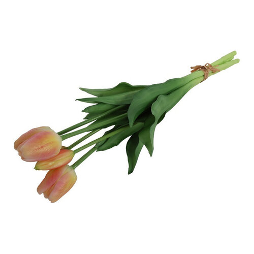 Künstlicher Tulpenstrauß Lachs/Gelb - 40 cm Künstlicher Tulpenstrauß Lachs/Gelb - 40 cm