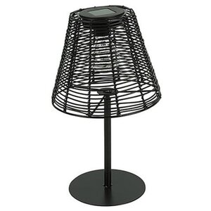 Lámpara de mesa solar Hira - Negra - 33 cm