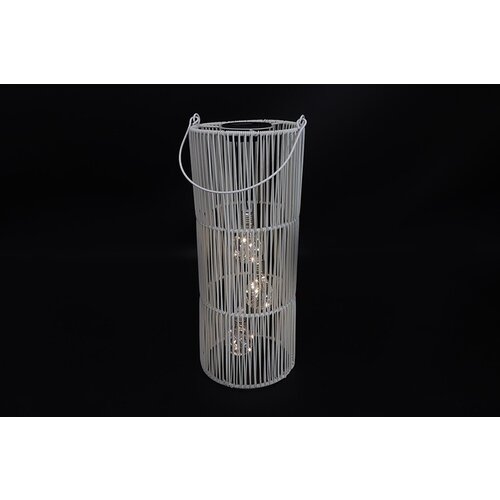 Solar Hanging Lamp Fadime - White - Ø18 cm - Height 47 cm