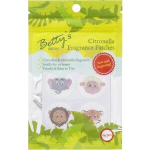 Naklejki odstraszające komary Betty's Citronella - 24 sztuki Naklejki odstraszające komary Betty's Citronella - 24 sztuki