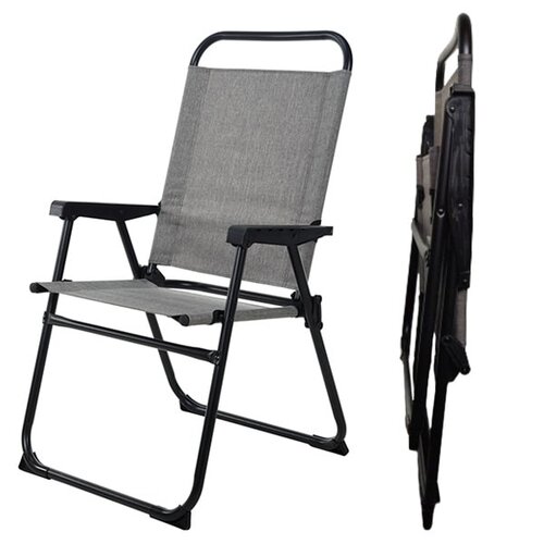 Campingstuhl 60 x 56 x 91 cm – Grau