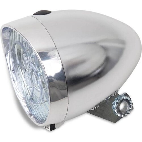 Bicycle Lights Front Lamp Retro LED - Silver Bicycle Lights Front Lamp Retro LED - Silver