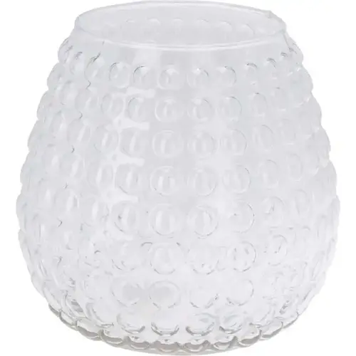 Glass vase with circles - 20 x 25 cm Glass vase with circles - 20 x 25 cm
