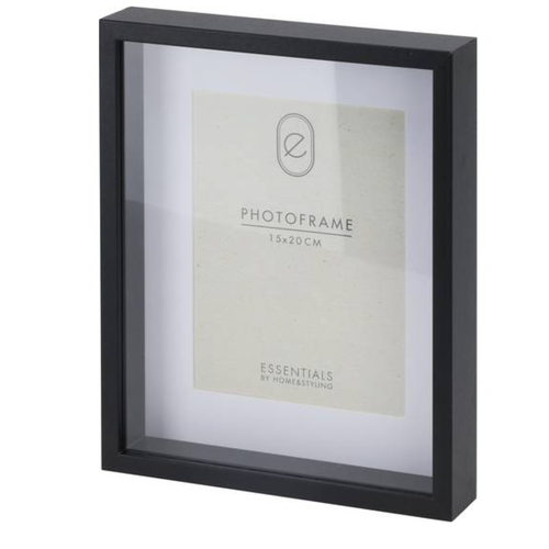 Photo frame MDF Black 15 x 20 cm Photo frame MDF Black 15 x 20 cm