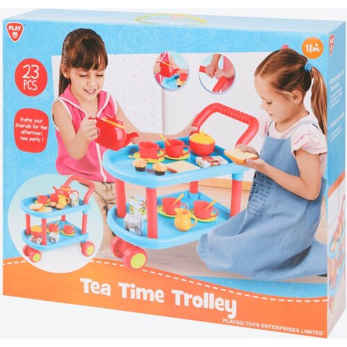 Toy Tea Time Trolley 23-piece Toy Tea Time Trolley 23-piece