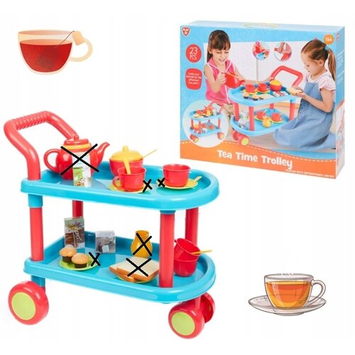 Chariot jouet Tea Time 23 pièces