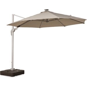 Lanterfant Wiszący parasol Duuk z diodami LED Ø330 cm - Ecru Lanterfant Wiszący parasol Duuk z diodami LED Ø330 cm - Ecru