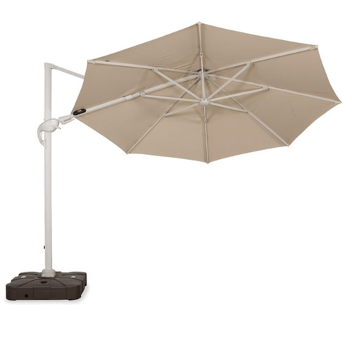 Lanterfant Hangparasol Duuk met LED Ø330 cm - Ecru