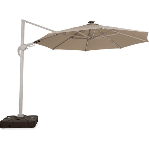 Lanterfant Hangparasol Duuk met LED Ø330 cm - Ecru