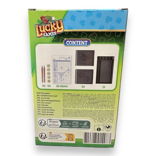 Toi-Toys Jeu de dés dans une boîte de rangement