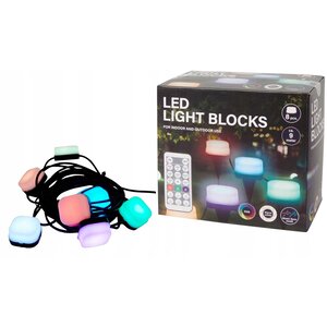 Blocs lumineux LED intérieur/extérieur 9 mètres - Multicolore