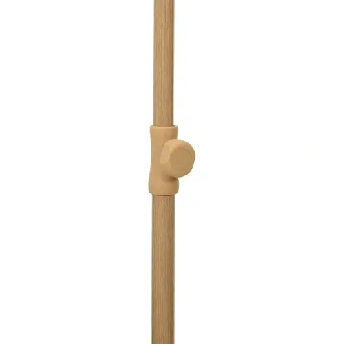 Parasol Green/White with fringes - Ø200 cm