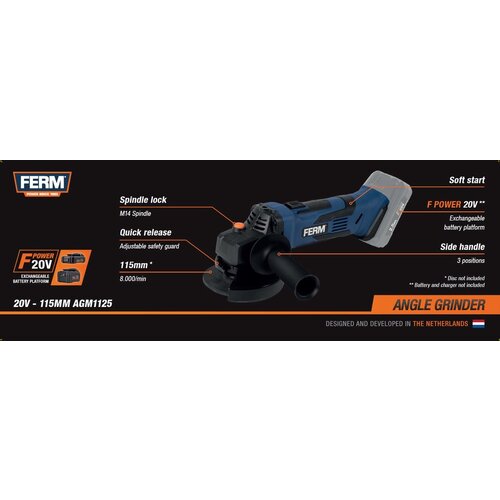 Ferm Ferm Angle Grinder 115mm