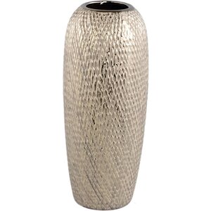 PTMD PTMD Helly Vase - 14 x 14 x 34 cm - Ceramic - Gold PTMD PTMD Helly Vase - 14 x 14 x 34 cm - Ceramic - Gold