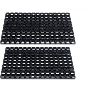 Hamat Set di 2 zerbini Hamat / tappetino ad anello Domino 40x60cm Hamat Set di 2 zerbini Hamat / tappetino ad anello Domino 40x60cm