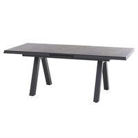 Lessina Ausziehbarer Gartentisch 200-260 x 100 cm - Anthrazit