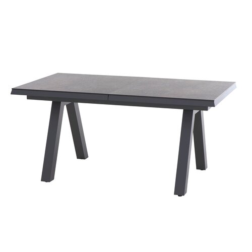 Mondial Living Lessina Extendable Garden Table 200-260 x 100 cm - Anthracite