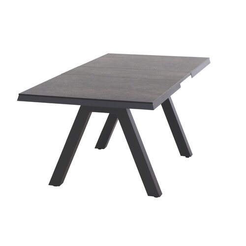 Mondial Living Lessina Extendable Garden Table 200-260 x 100 cm - Anthracite