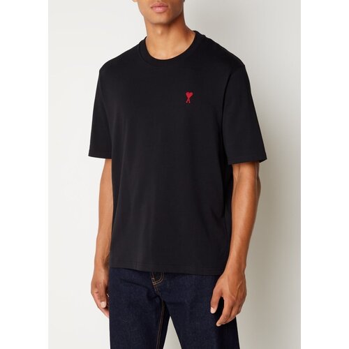 AMI Heart Logo T-Shirt Black - Maat XL