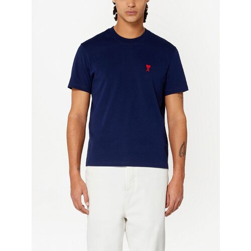 T-shirt AMI Heart Logo Bleu marine - Taille XL T-shirt AMI Heart Logo Bleu marine - Taille XL