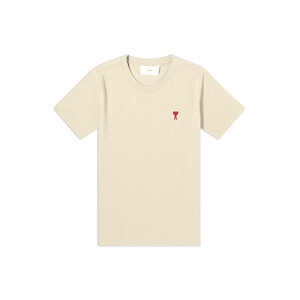 AMI Herz-Logo T-Shirt Vanille – Größe M