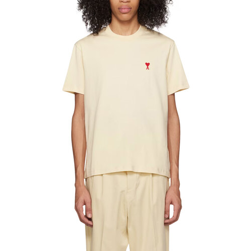 AMI Heart Logo T-Shirt Vanilla - Size M