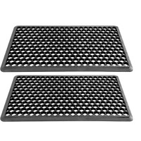 Set van 2 stuks Hamat Deurmat / Ringmat Allegro 40x70cm Zwart