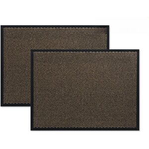 Hamat 2er Set Hamat Fußmatte / Fußmatte 60x80cm Braun