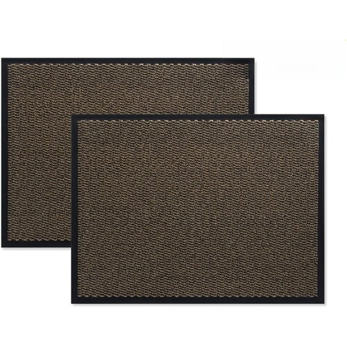 Hamat Ensemble de 2 pièces hamat paillance / nettoyage mat 60x80 cm brun Hamat Ensemble de 2 pièces hamat paillance / nettoyage mat 60x80 cm brun