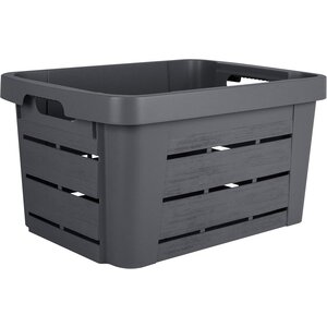 EDA Boîte de rangement anthracite 30 litres - 46 x 34 x 25 cm EDA Boîte de rangement anthracite 30 litres - 46 x 34 x 25 cm