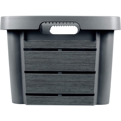 EDA Storage box anthracite 30 liters - 46 x 34 x 25 cm