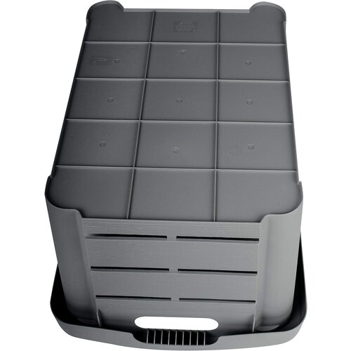 EDA Storage box anthracite 30 liters - 46 x 34 x 25 cm