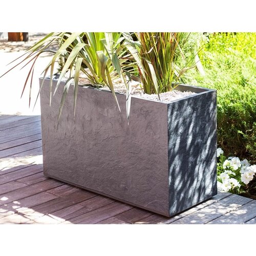 EDA EDA Pflanzgefäß – Pflanzgefäß – 116 l – 99,5 x 39,5 x 60 cm – Anthrazit EDA EDA Pflanzgefäß – Pflanzgefäß – 116 l – 99,5 x 39,5 x 60 cm – Anthrazit