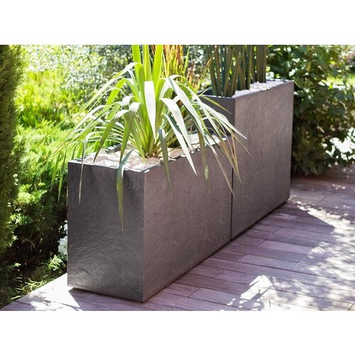 EDA EDA Plantenbak - Bloembak - 116L - 99,5 x 39,5 x 60 cm - Antraciet