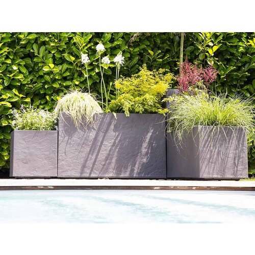 EDA EDA Plantenbak - Bloembak - 116L - 99,5 x 39,5 x 60 cm - Antraciet