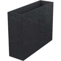 EDA Plantenbak - Bloembak - 63L - 29,5 x 99,5 x 78,5 cm - Antraciet