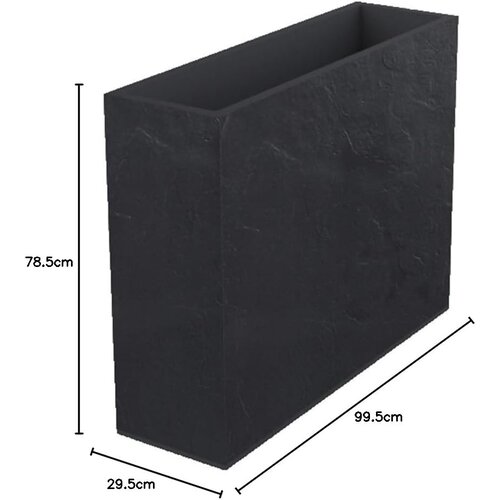 EDA Planter - Flower box - 63L - 29.5 x 99.5 x 78.5 cm - Anthracite EDA Planter - Flower box - 63L - 29.5 x 99.5 x 78.5 cm - Anthracite