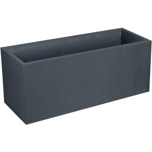 EDA Plantenbak - Bloembak - 98L - 99,5 x 39,5 x 43,5 cm - Antraciet