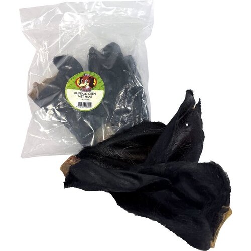 Petsnack Büffelohren mit Haar - 4 Stück Petsnack Büffelohren mit Haar - 4 Stück