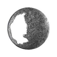 PTMD Wandpaneel Merve Zilver - Ø60 cm