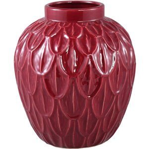 PTMD Maceta de cerámica Kobee de PTMD - Roja - 30 x 30 x 35 cm PTMD Maceta de cerámica Kobee de PTMD - Roja - 30 x 30 x 35 cm