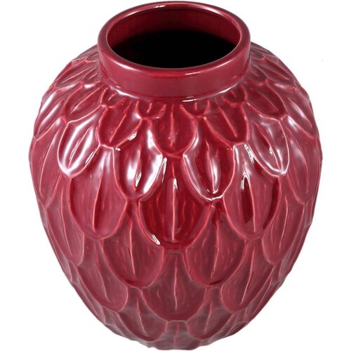 PTMD Pot de fleurs en céramique PTMD Kobee - Rouge - 30 x 30 x 35 cm PTMD Pot de fleurs en céramique PTMD Kobee - Rouge - 30 x 30 x 35 cm