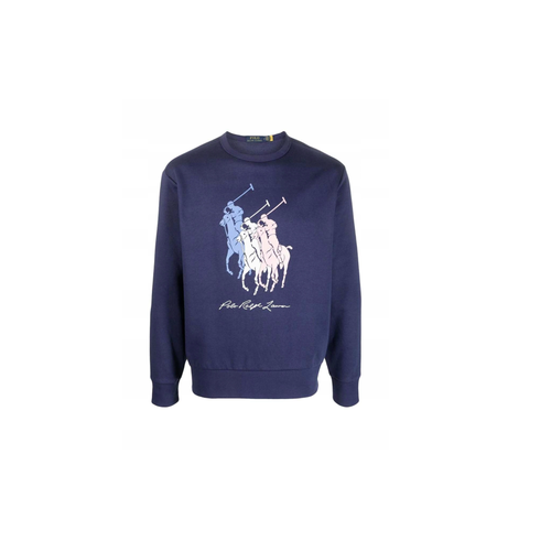 Ralph Lauren Ralph Lauren Triple Pony Sweater - Blue - Size XL Ralph Lauren Ralph Lauren Triple Pony Sweater - Blue - Size XL