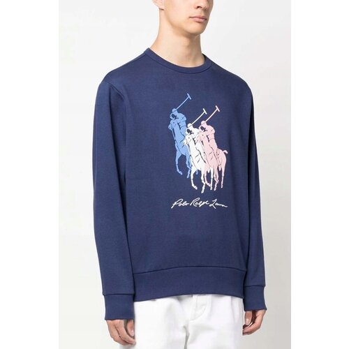 Ralph Lauren Ralph Lauren Pullover mit drei Ponys – Blau – Größe XL