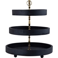 PTMD Donal Holzregal - Schwarz - 45 x 40 x 40 cm