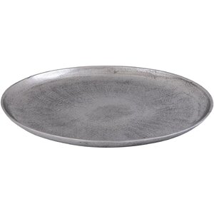 PTMD PTMD Plauteau Afta Aluminium - Zilver - Ø60 x 4 cm