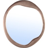 PTMD Spiegel Don Fluweel - Bruin - Ø70